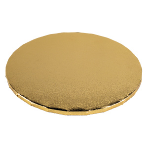 Podkład pod tort okrągły 34 cm - złoty