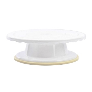 Patera obrotowa biała 28 cm wysoka