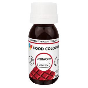 Barwnik spożywczy olejowy do czekolady Czerwony 18 ml - Food Colours