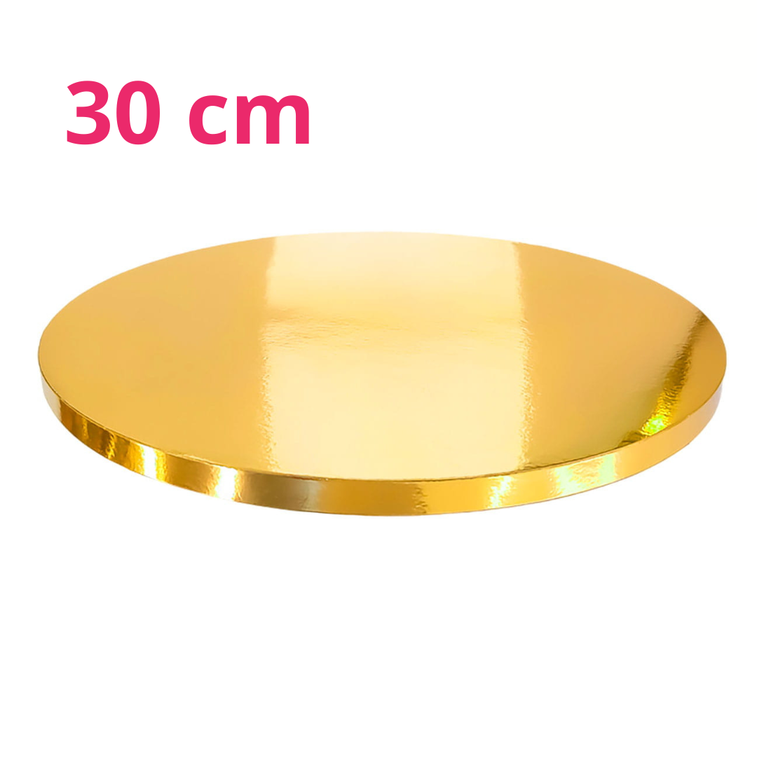 Podkład pod tort styrodurowy 30 cm - złoty