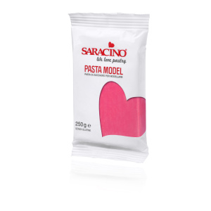 Masa cukrowa Saracino do figurek 250 g fuksja