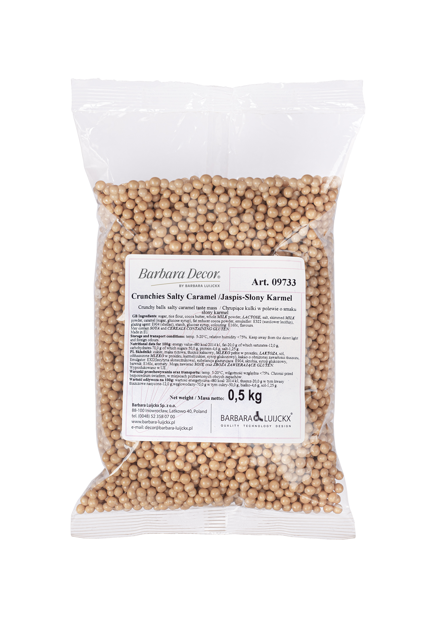 Chrupiące kuleczki ryżowe w JASPIS – SŁONY KARMEL 500g