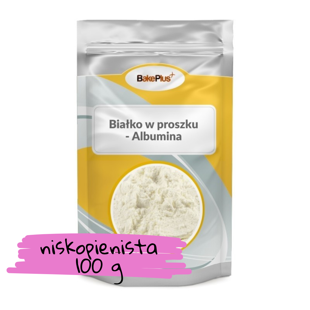 Albumina niskopienista - białko w proszku 100g