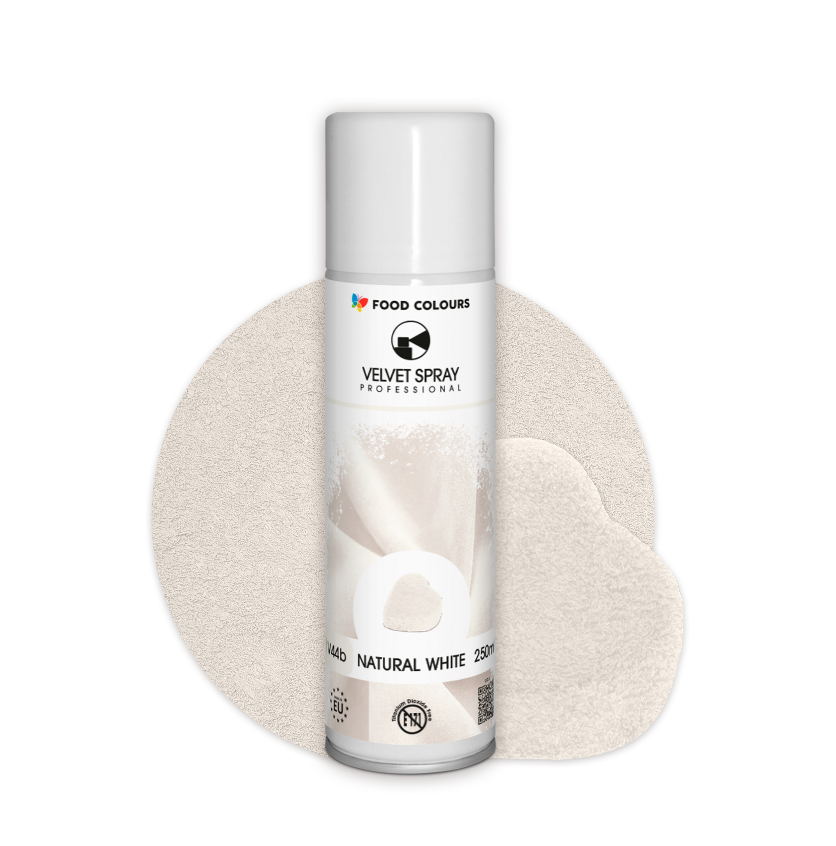 Zamsz w spray'u Naturalny Biały 250 ml - Food Colours