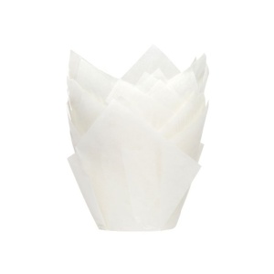 Papilotki tulipany białe 100 szt.