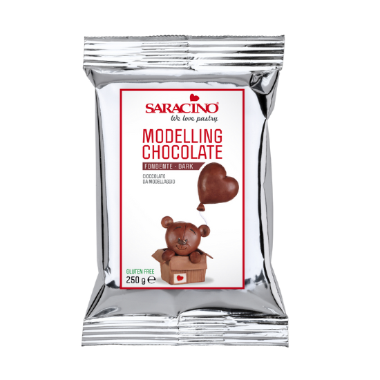 Czekolada plastyczna ciemna (brązowa) 250 g Saracino