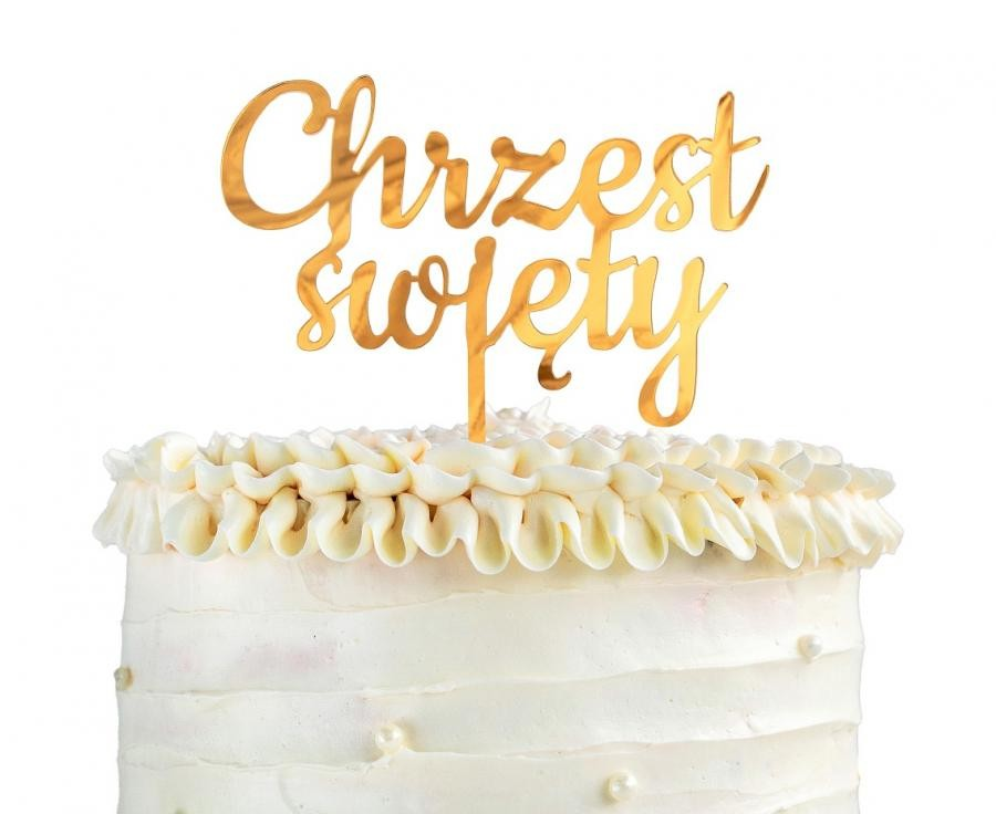 Topper na tort Chrzest Święty - obrazek 2