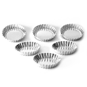 Foremki metalowe do tartaletek 9 cm, 6 szt. - KuchPol