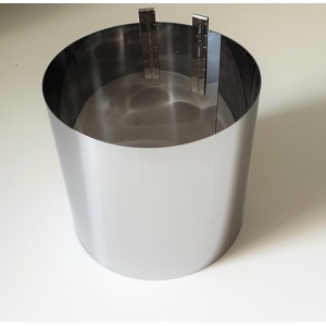 Rant cukierniczy regulowany okrągły bez podziałki, śr. 12 - 16 cm h 14 cm Kami Ranty