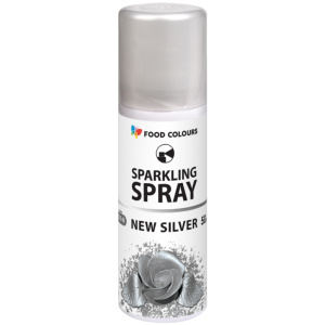 Barwnik spożywczy srebrny spray mokry 50 ml, Food Colours