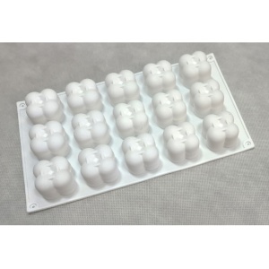 Forma silikonowa 3d do monoporcji Sześcian bąbelkowy, 4 cm