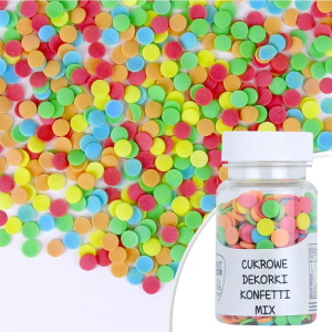 Posypka KONFETTI MIX 6mm - 30 g