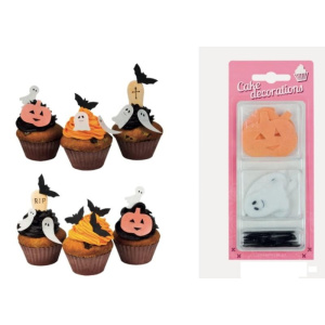 Dekoracje waflowe Halloween zestaw, 25szt.