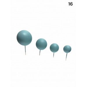 Dekoracja na tort kuleczki na piku BABY BLUE mat