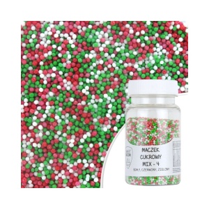Posypka cukrowa maczek mix-4 kolorowy, 75 g
