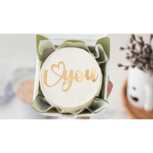Topper I love you (plexi złota), Sylart