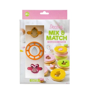 Wykrawacze WIELKANOC Mix and Match 4 szt. - Decora