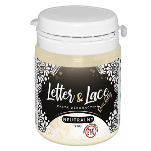 Pasta dekoracyjna do koronek Letter & Lace Neutralna 90g - Food Colours