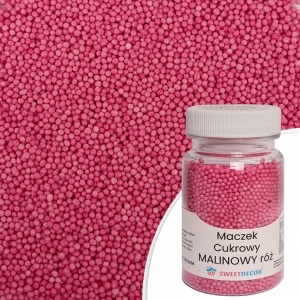 Posypka cukrowa maczek Malinowy Róż, 75 g