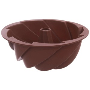 Forma silikonowa do pieczenia babki kwiat z kominem 23,5 cm