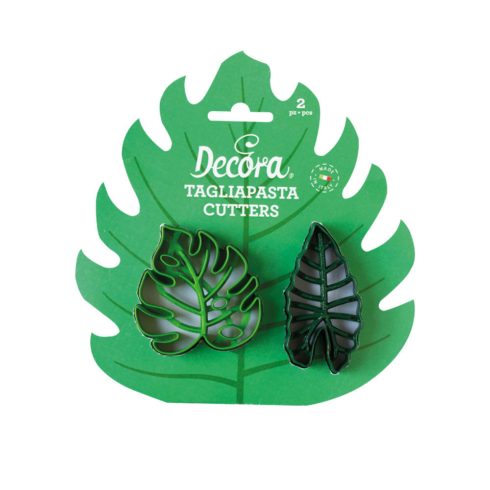 Wykrawaczki tropikalne liście 2 szt., Decora