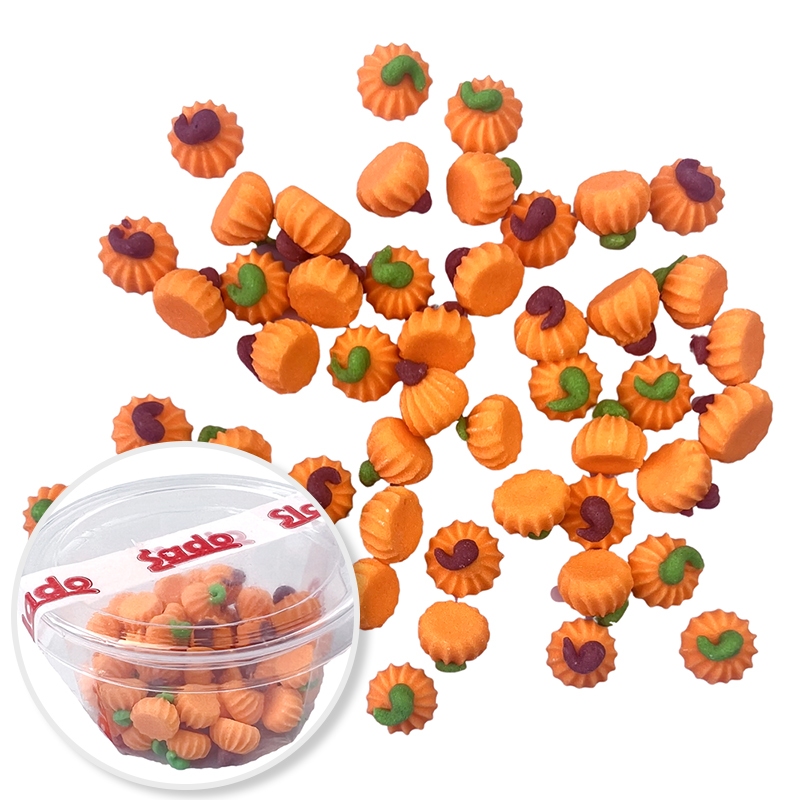 Cukrowe micro bezy Dynie, 50 szt.
