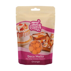 Surogat czekoladowy w pastylkach pomarańczowy 250 g - FunCakes