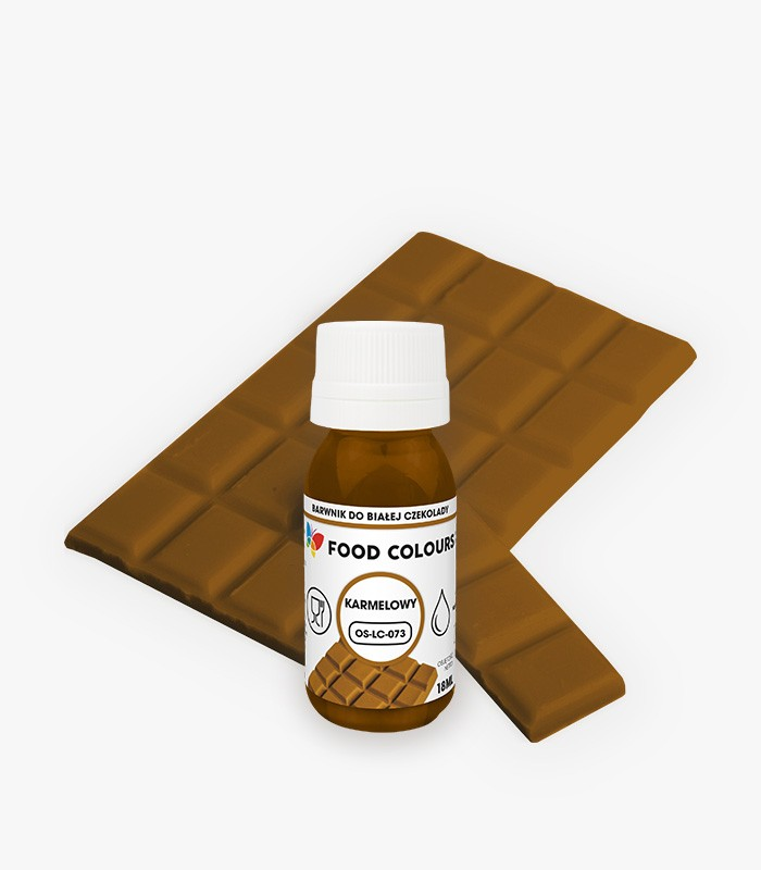Barwnik spożywczy olejowy do czekolady karmelowy 18 ml - Food Colours